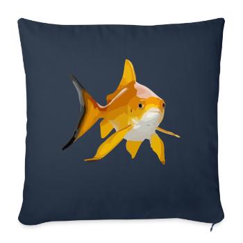 Goldfish - Sofa pillowcase 17,3'' x 17,3'' (45 x 45 cm) - navy - Front