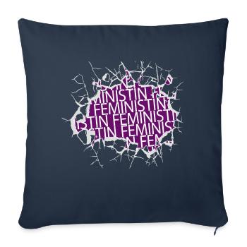 womancontest danke female ansage frauenpower women - Sofakissenbezug 45 x 45 cm - Navy - Vorne