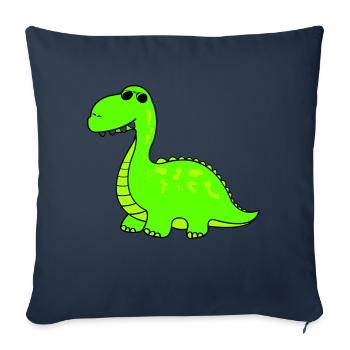cool dino - Sofa pillowcase 17,3'' x 17,3'' (45 x 45 cm) - navy - Front