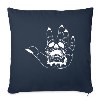 Death in my Hand - Housse de coussin décorative 45 x 45 cm - bleu marine - Devant