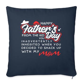 Happy Fathers Day From The Kid - Sofa pillowcase 17,3'' x 17,3'' (45 x 45 cm) - navy - Front