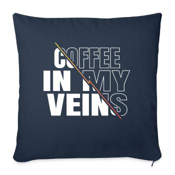 funny coffee lover jokes cool present coffeebean - Sofakissenbezug 45 x 45 cm - Navy - Vorne