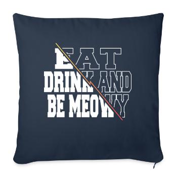 Dino Dinosaurs Comic Fun Present Dinosaur Lover - Sofa pillowcase 17,3'' x 17,3'' (45 x 45 cm) - navy - Front