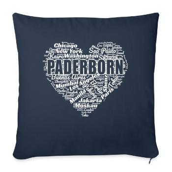 PADERBORN - Housse de coussin décorative 45 x 45 cm - bleu marine - Devant