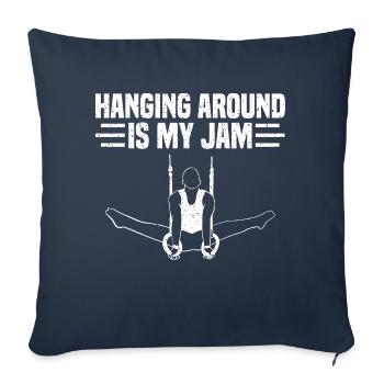 Ring Gymnastics 2 - Sofa pillowcase 17,3'' x 17,3'' (45 x 45 cm) - navy - Front