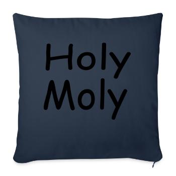 Sainte Moly - Housse de coussin décorative 45 x 45 cm - bleu marine - Devant
