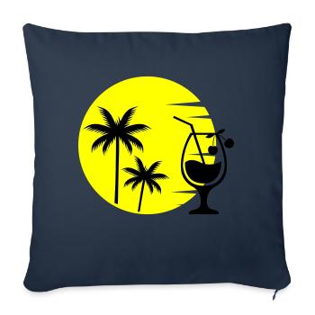 Cocktail Sunset - Sofa pillowcase 17,3'' x 17,3'' (45 x 45 cm) - navy - Front