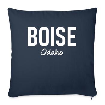 Boise - Idaho - USA - United States of America - Sofa pillowcase 17,3'' x 17,3'' (45 x 45 cm) - navy - Front