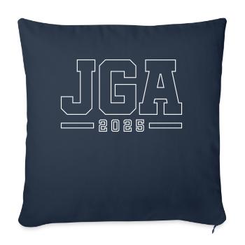 JGA 2025 Kontur Junggesellenabschied - Sofakissenbezug 45 x 45 cm - Navy - Vorne