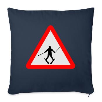Ski - Sofakissenbezug 45 x 45 cm - Navy - Vorne
