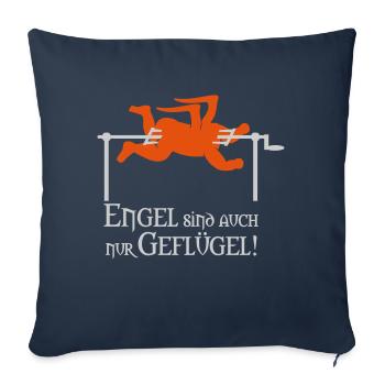Les anges sont également à seulement volaille - Housse de coussin décorative 45 x 45 cm - bleu marine - Devant