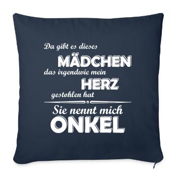 Ich liebe meine Nichte - Onkel - Sofakissenbezug 45 x 45 cm - Navy - Vorne
