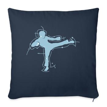 kickboxing - Housse de coussin décorative 45 x 45 cm - bleu marine - Devant