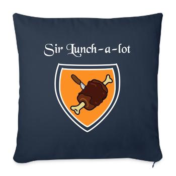 Sir Lunch a lot - Sofa pillowcase 17,3'' x 17,3'' (45 x 45 cm) - navy - Front
