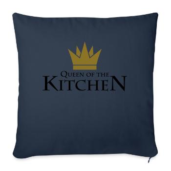 Queen Of The Kitchen - Sofa pillowcase 17,3'' x 17,3'' (45 x 45 cm) - navy - Front