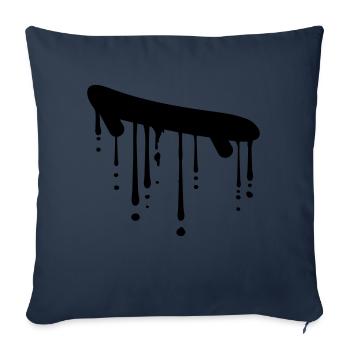 skateboard drops graffiti design skater jump s - Sofa pillowcase 17,3'' x 17,3'' (45 x 45 cm) - navy - Front