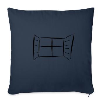 Fenster - Sofakissenbezug 45 x 45 cm - Navy - Vorne