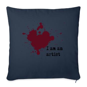 I am an artist - Sofakissenbezug 45 x 45 cm - Navy - Vorne