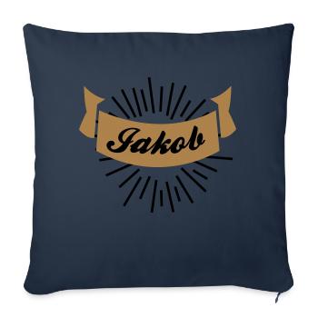 jakob - Sofakissenbezug 45 x 45 cm - Navy - Vorne