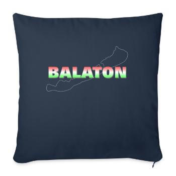 Balaton - Housse de coussin décorative 45 x 45 cm - bleu marine - Devant