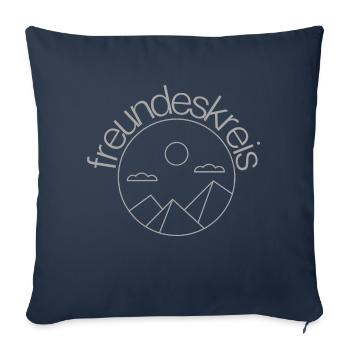 Friends of Mountains Minimalist - Sofa pillowcase 17,3'' x 17,3'' (45 x 45 cm) - navy - Front