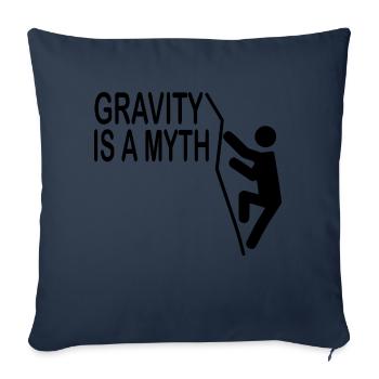 Bouldering Climbing Climbing - Sofa pillowcase 17,3'' x 17,3'' (45 x 45 cm) - navy - Front