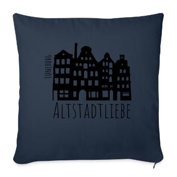 Altstadtliebe - Sofakissenbezug 45 x 45 cm - Navy - Vorne