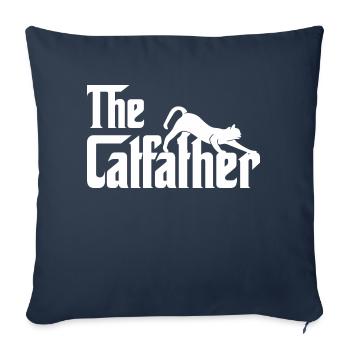 Katzentag - Sofakissenbezug 45 x 45 cm - Navy - Vorne