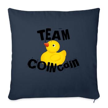 canard - Housse de coussin décorative 45 x 45 cm - bleu marine - Devant