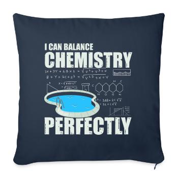 Conceptions de sauveteurs pour les techniciens de piscine - Housse de coussin décorative 45 x 45 cm - bleu marine - Devant