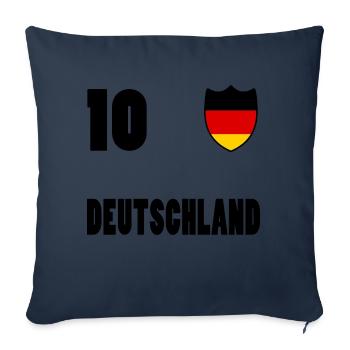 DEUTSCHLAND 10 - Sofakissenbezug 45 x 45 cm - Navy - Vorne