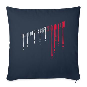 I prefer not to - Sofakissenbezug 45 x 45 cm - Navy - Vorne