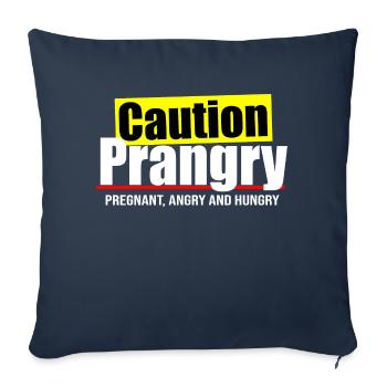 Citation amusante de Prangry - Housse de coussin décorative 45 x 45 cm - bleu marine - Devant