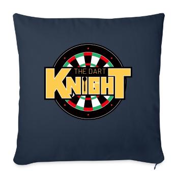 le disque dart Knight - Housse de coussin décorative 45 x 45 cm - bleu marine - Devant