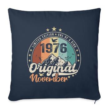 Die Legenden wurden im November 1976 geboren - Sofakissenbezug 45 x 45 cm - Navy - Vorne