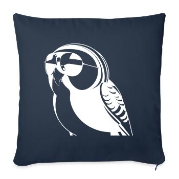 Funny Bird Wearing Sunglasses Cool Bourke's Parak - Sofa pillowcase 17,3'' x 17,3'' (45 x 45 cm) - navy - Front