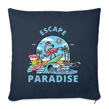 Escape Paradise - Surfer Edition - Sofa pillowcase 17,3'' x 17,3'' (45 x 45 cm) - navy - Front
