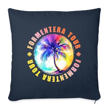 Formentera Tour Coloré - Housse de coussin décorative 45 x 45 cm - bleu marine - Devant