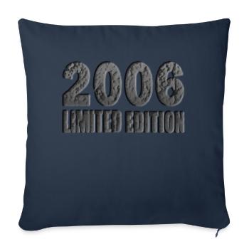 Geboren 2006 - 18. Geburtstag 2024 - Sofakissenbezug 45 x 45 cm - Navy - Vorne