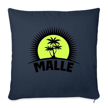 Malle - Housse de coussin décorative 45 x 45 cm - bleu marine - Devant