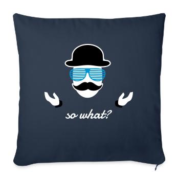 so what Sir - Sofakissenbezug 45 x 45 cm - Navy - Vorne
