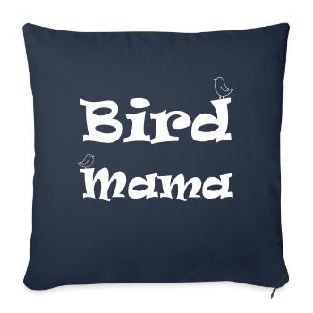 Budgie Bird - Sofa pillowcase 17,3'' x 17,3'' (45 x 45 cm) - navy - Front