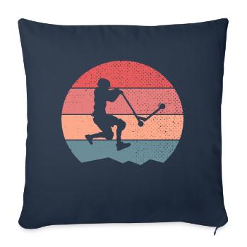 Trottinette - Housse de coussin décorative 45 x 45 cm - bleu marine - Devant