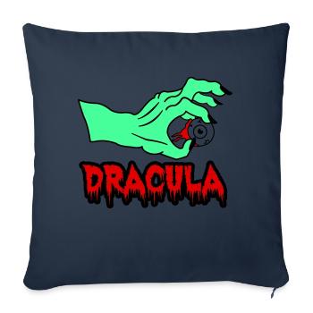 Dracula - Housse de coussin décorative 45 x 45 cm - bleu marine - Devant