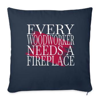 cabinetmaker birthday present forestry felling - Sofakissenbezug 45 x 45 cm - Navy - Vorne