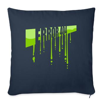 Mucus Drops Error 404 - Sofa pillowcase 17,3'' x 17,3'' (45 x 45 cm) - navy - Front