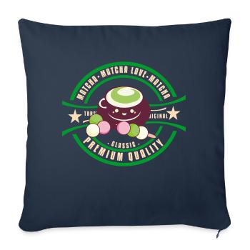Japan - Matcha - Sofa pillowcase 17,3'' x 17,3'' (45 x 45 cm) - navy - Front