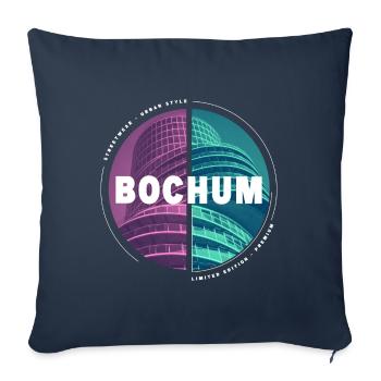 Bochum Germany City Skyline Home Love - Sofa pillowcase 17,3'' x 17,3'' (45 x 45 cm) - navy - Front