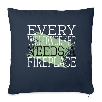 funny quote birthday present job lumberman - Sofa pillowcase 17,3'' x 17,3'' (45 x 45 cm) - navy - Front