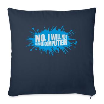 not fix your computer - Sofakissenbezug 45 x 45 cm - Navy - Vorne
